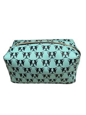 Dabney Lee French Bulldog Frenchie Boston Terrier Dog Print Cosmetic Bag  NWT